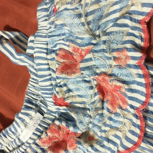 Blue stripes jumpsuit - Picture 3 of 5